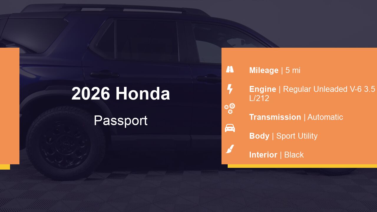 New 2026 Honda Passport For Sale at Jeff Wyler Superior Honda